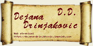 Dejana Drinjaković vizit kartica